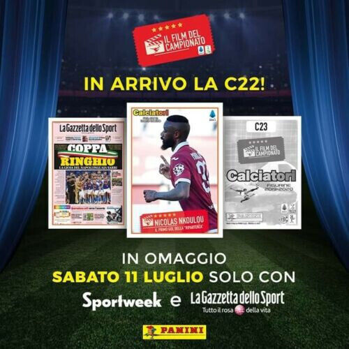 SPORTWEEK LA GAZZETTA DELLO SPORT Fußballer-Aufkleber 2019–20 Panini C21 C22 C23