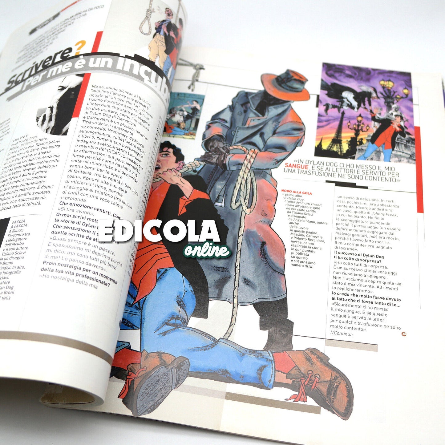 XL-Repubblica-Magazin mit Maxi-Cover und unveröffentlichter Story, die DYLAN DOG gewidmet ist