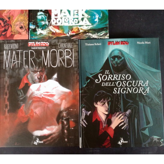 Lot de 5 bandes dessinées cartonnées de DYLAN DOG Collection complète Giant Bao Variant