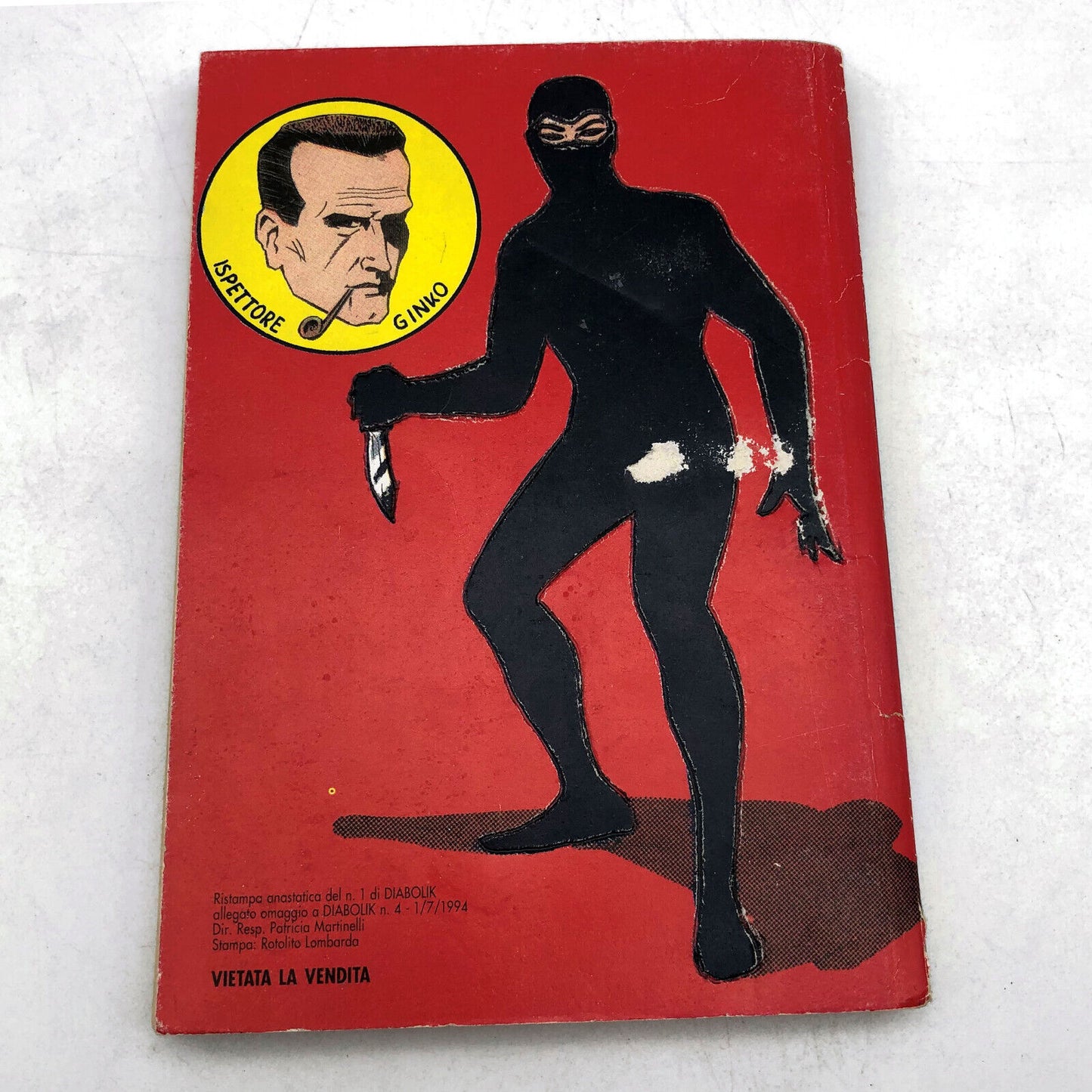 Comic DIABOLIK THE KING OF TERROR number n. 1 Anastatic reprint Astorina 1994