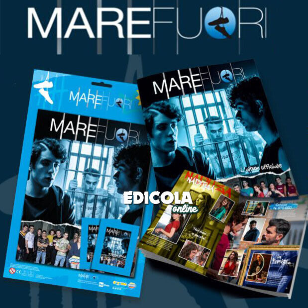Set Album di MARE FUORI e Bustine di Figurine Sticker TV Starter Pack Rai 2023