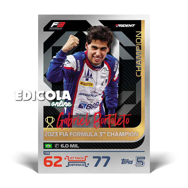 Pakete mit 10 TURBO ATTAX 2024 Formel-1-Karten, F1-Sammelkarte, Topps Auto