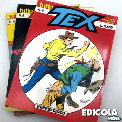 Fumetti Tutto TEX WILLER Ristampa completa della collezione Western lotto Usati