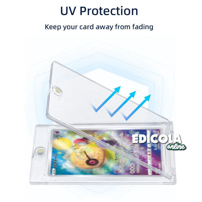 Custodia Trasparente Magnetica Protettiva UV per Carte da Collezione Card Cornice 35PT