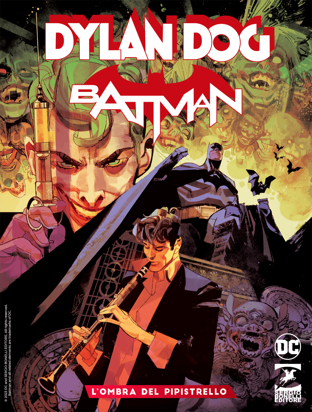 Komplette Saga 8x DYLAN DOG und BATMAN Comics Nummer 0 1 2 3 + Variante Cover Joker