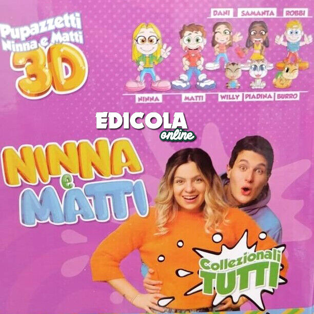 Scegli il tuo Personaggi Pupazzetti NINNA e MATTI 3D Action Figure Youtube Gamer