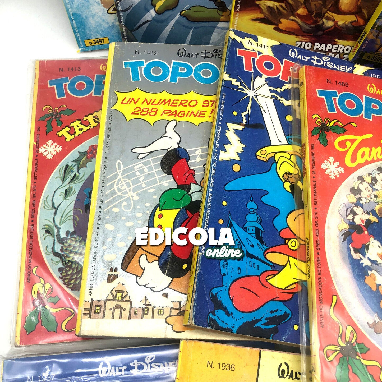 Lot von 12 kompletten gebrauchten Saga-Comics von MICKEY MOUSE und dem EISSCHWERT