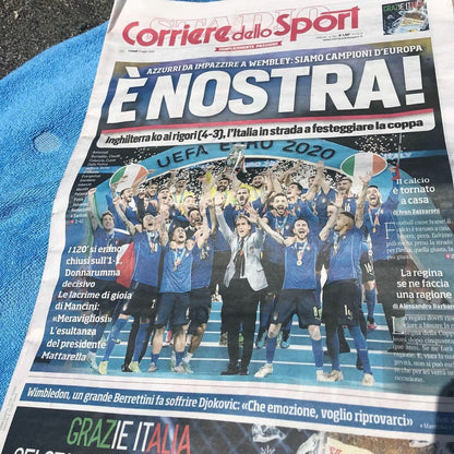 Set 3x Newspaper La Gazzetta Tutto Corriere dello Sport ITALY Champion of Europe