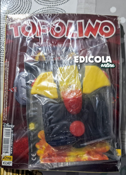 4x Fumetti TOPOLINO n. 2954 2955 2956 2957 con Gadget Auto Doubleduck Blisterato