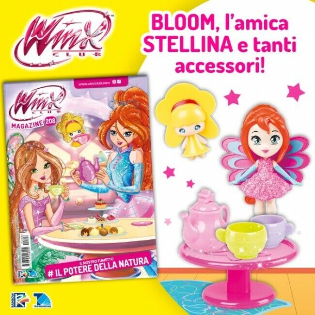 Winx Club Magazine n 208 BD et jeux Bloom figurine poupée