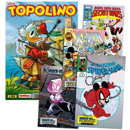 Mickey Mouse Comics 3534 3535 3536 mit Gadgets 12 MARVEL Lithographien Limited Edition