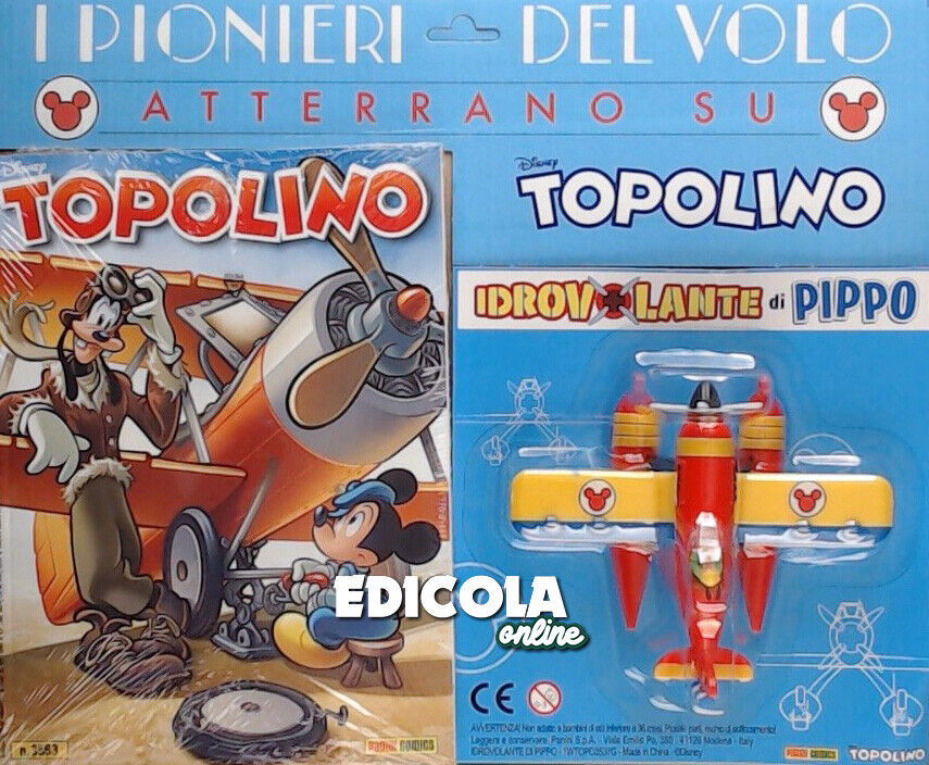 Mickey Mouse Comic 3563 3564 Livret original avec gadget hydravion biplan
