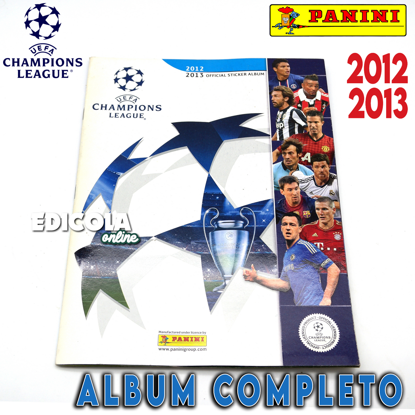 Album complet de stickers joueurs de football Panini LIGUE DES CHAMPIONS 2012-13 UEFA 2013