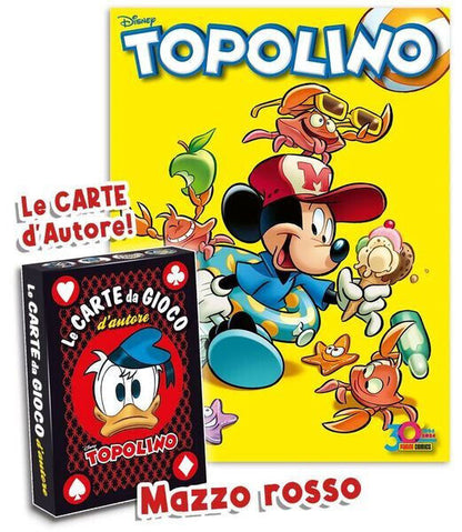 Fumetto TOPOLINO Sigillato Edicola da Collezione + 2x Mazzo di carte Blisterato