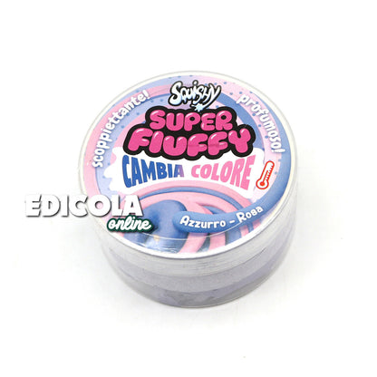 Glas mit SQUISHY SUPER FLUFFY Farbwechselnder, duftender Antistress-Schleim Hobby