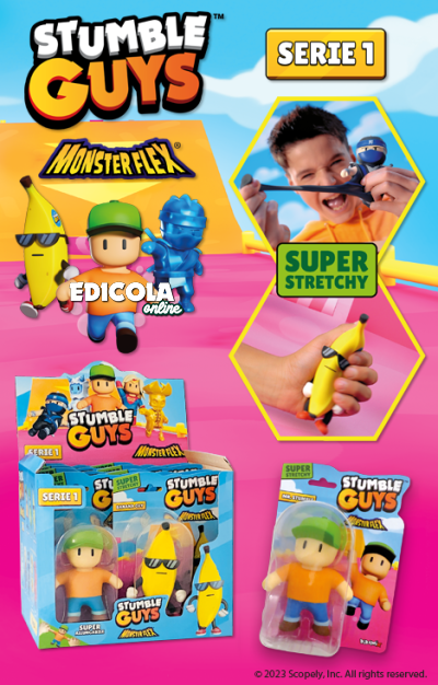Personaggi STUMBLE GUYS Serie 1 2 Action Figure 3D Super Allungabili Monsterflex