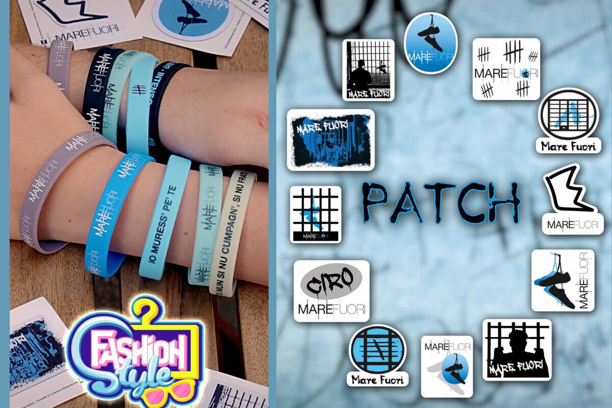 Choisissez le bracelet en silicone avec phrase Patch de la série télévisée SEA FUORI Rai 2023