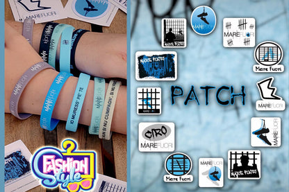 Choisissez le bracelet en silicone avec phrase Patch de la série télévisée SEA FUORI Rai 2023