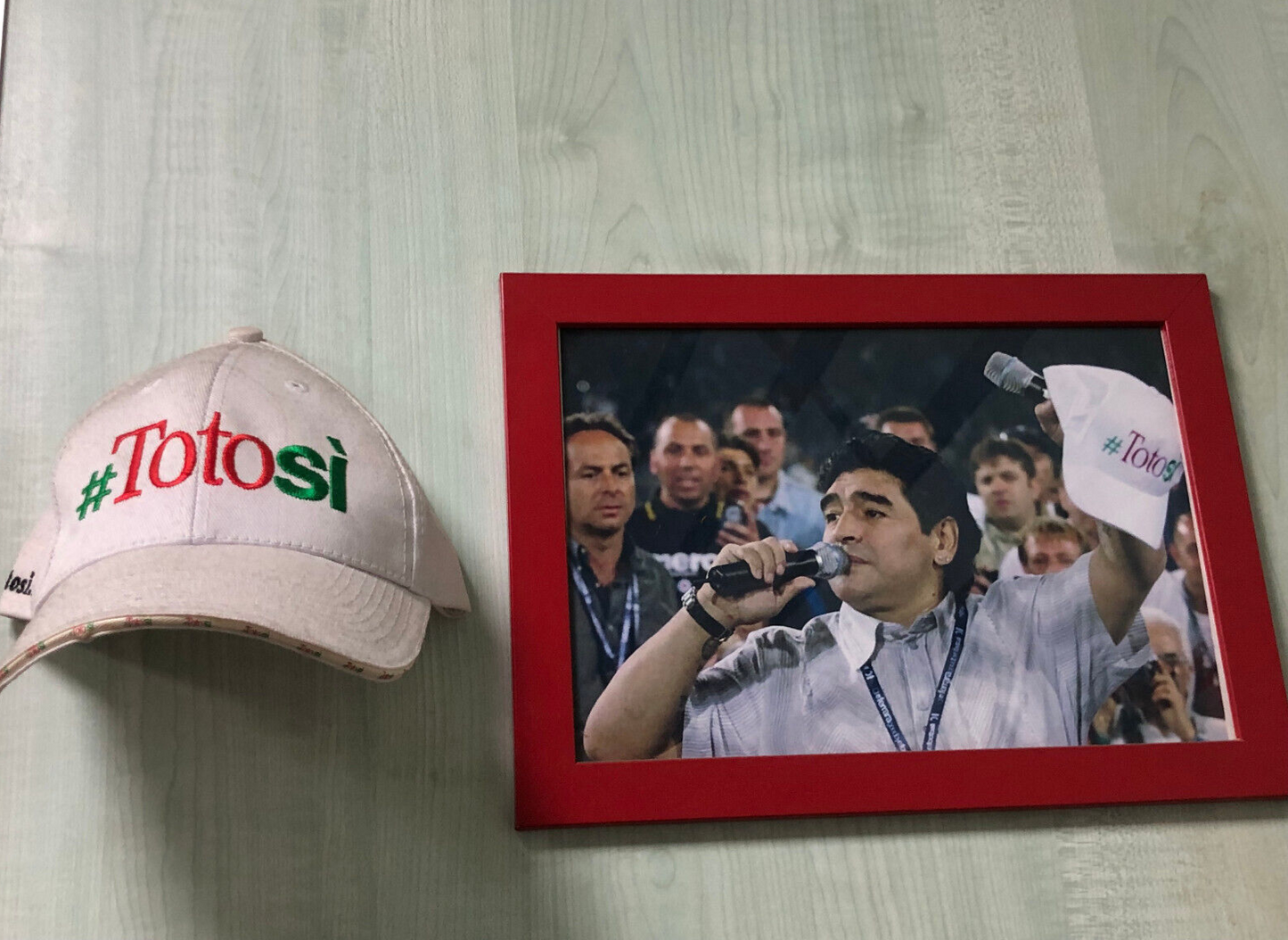 Chapeau TOTOSI Au revoir Ciro Ferrara à l'invité de San Paolo Diego Armando Maradona