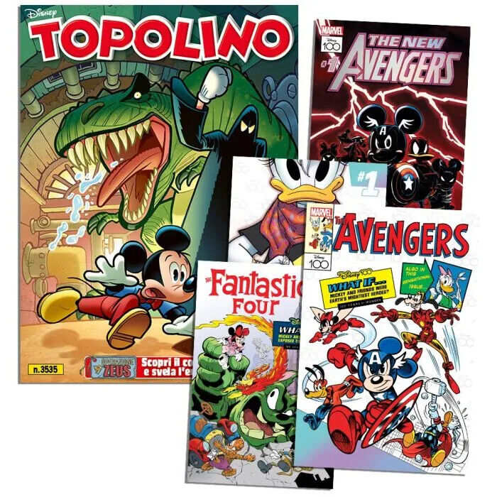 Mickey Mouse Comics 3534 3535 3536 mit Gadgets 12 MARVEL Lithographien Limited Edition