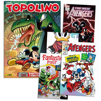 Mickey Mouse Comics 3534 3535 3536 mit Gadgets 12 MARVEL Lithographien Limited Edition