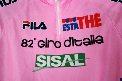 ROSA Radtrikot 82. Giro d'Italia 1999 Vintage Marco Pantani + Sportweek