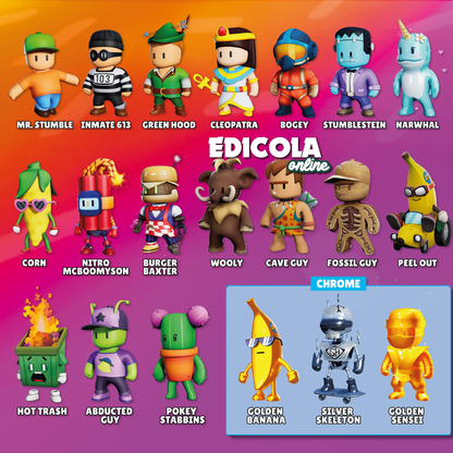 Choisissez les personnages STUMBLE GUYS mini figurines série 4, collection de figurines d'action 3D