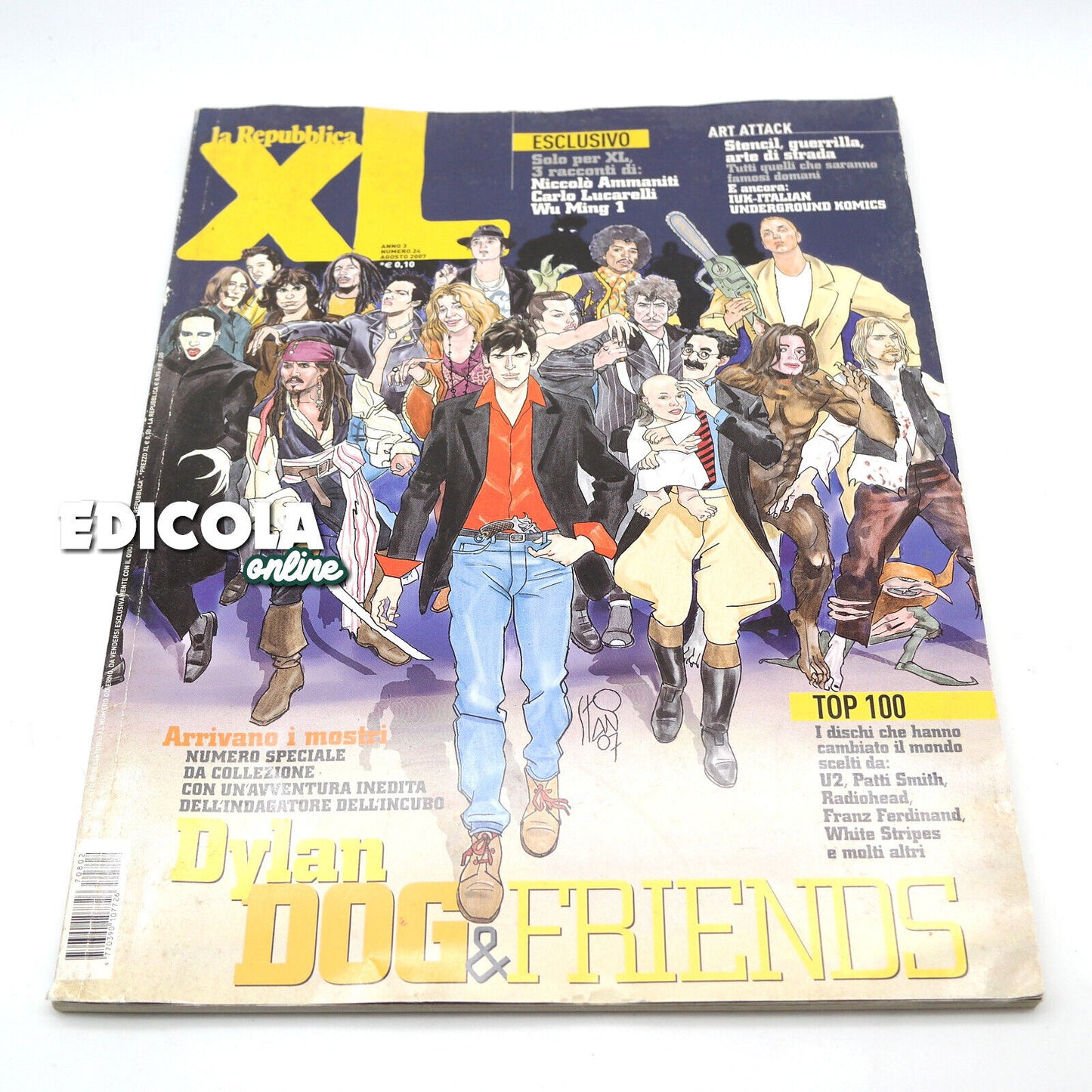 XL-Repubblica-Magazin mit Maxi-Cover und unveröffentlichter Story, die DYLAN DOG gewidmet ist