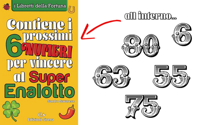 Livre de Fortune : Contient les 6 prochains numéros pour gagner le Superenalotto