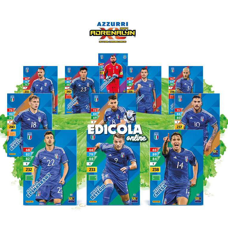 Raccoglitore e/o Bustine Adrenalyn XL AZZURRI Esselunga Calciatori Panini 2024