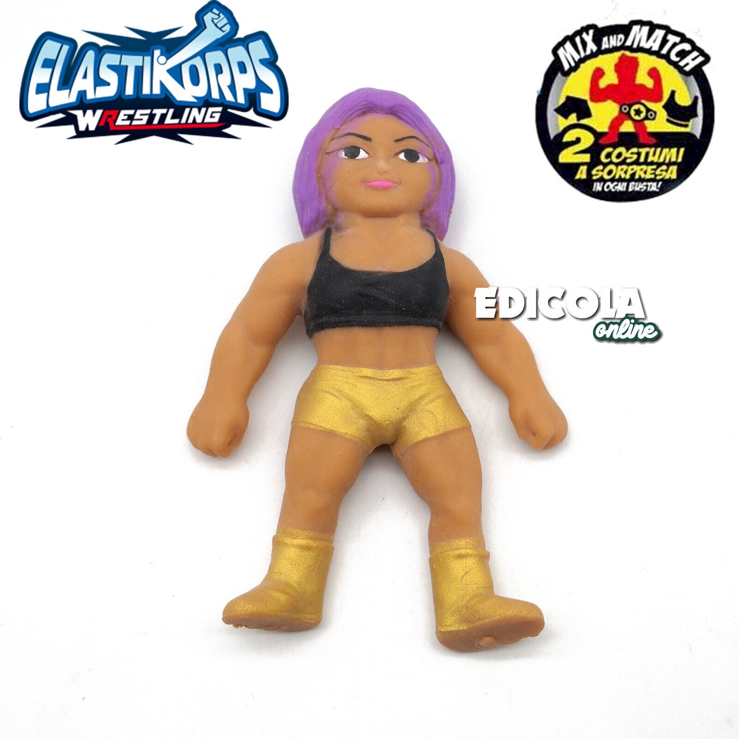 Personaggi ELASTIKORPS Lottatori Wrestling Cicaboom Maxi Action Figure AEW WWE