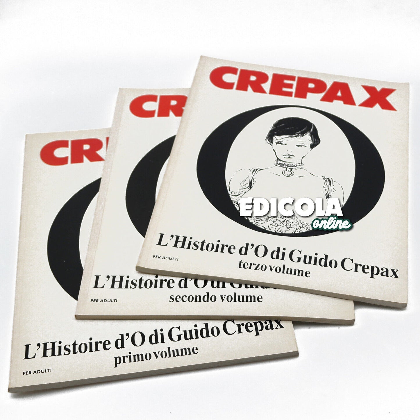 Lotto Fumetti per Adulti di Guido CREPAX Emmanuelle Justine L'Historie d'O
