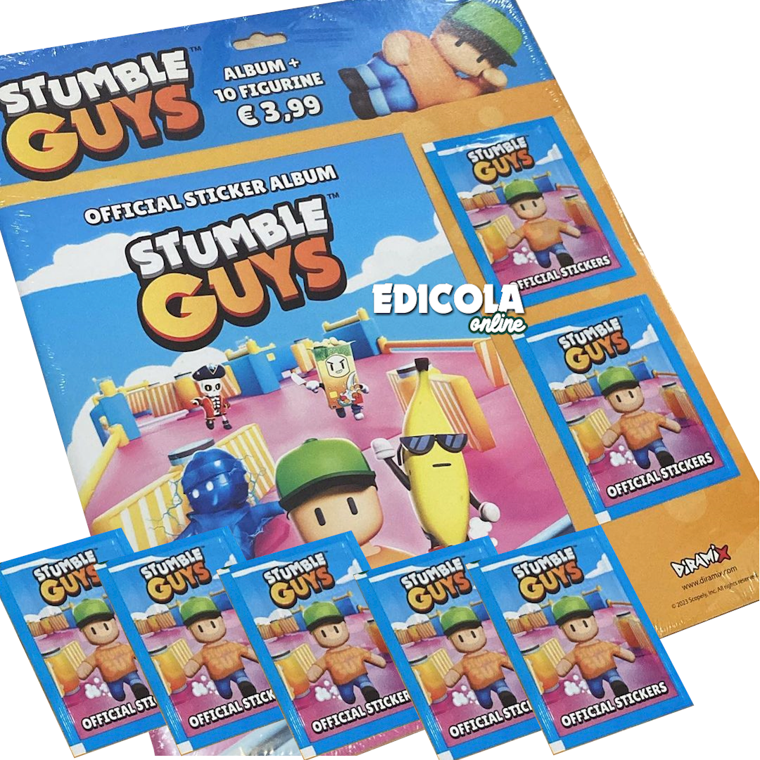 Set Album e/o Bustine di STUMBLE GUYS Figurine Sticker - Official 2024