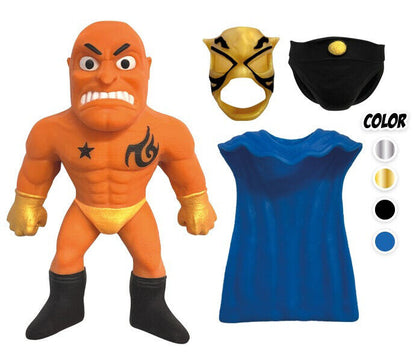 Busta Sorpresa Personaggi ELASTIKORPS Lottatori WRESTLING Cicaboom Allungamostri