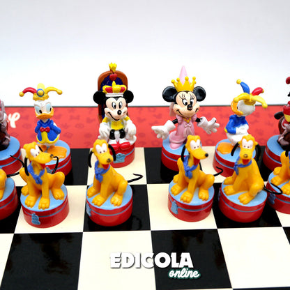 Scatola Giochi Scacchi Scacchiera Personaggi Disney 3D usata pedine Set Completo