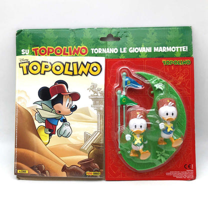 Manuale delle Giovani Marmotte +3 Fumetti TOPOLINO e Statua Paperino Quo Quo Qua