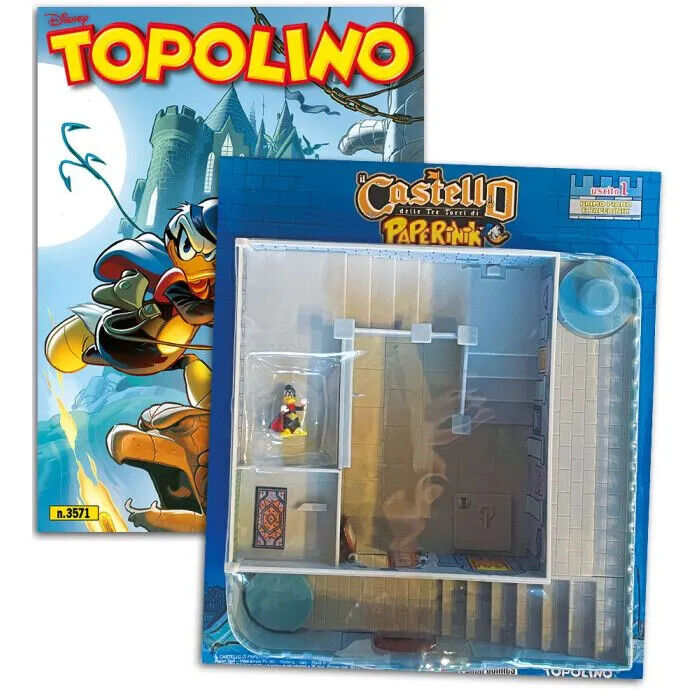 SCHLOSS Komplett mit PAPERINIK mit Mickey Mouse Donald Duck Comics
