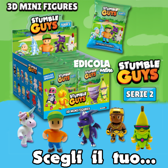 STUMBLE GUYS Serie 2 Charaktere – 3D-Mini-Actionfiguren