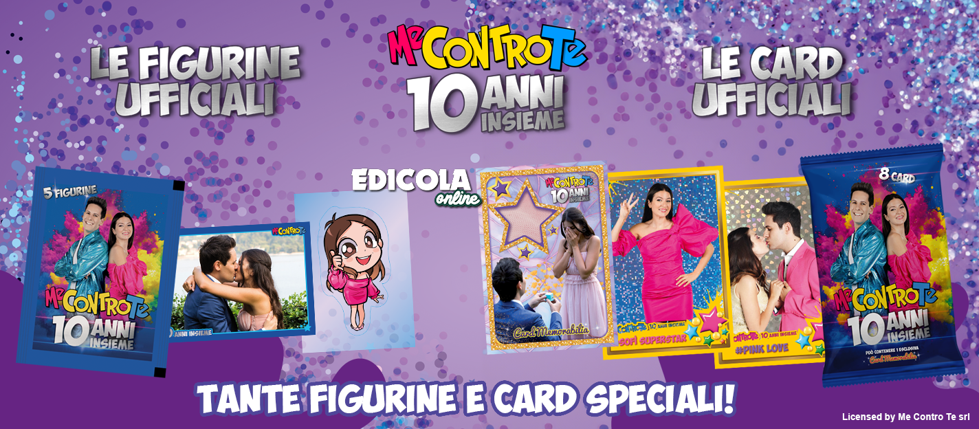 Set Album Me Against You 10 ANS ENSEMBLE 2024 HIM et SOFI Packs de cartes autocollantes