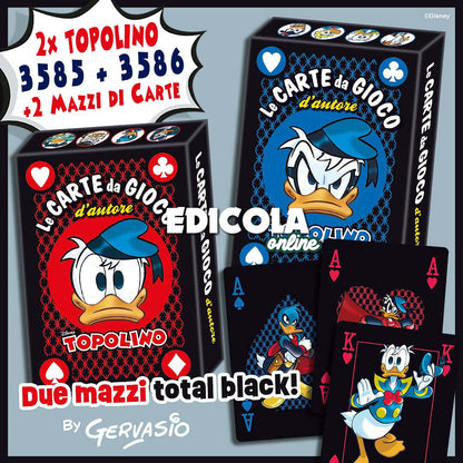 Fumetto TOPOLINO Sigillato Edicola da Collezione + 2x Mazzo di carte Blisterato