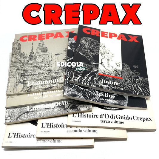 Lotto Fumetti per Adulti di Guido CREPAX Emmanuelle Justine L'Historie d'O