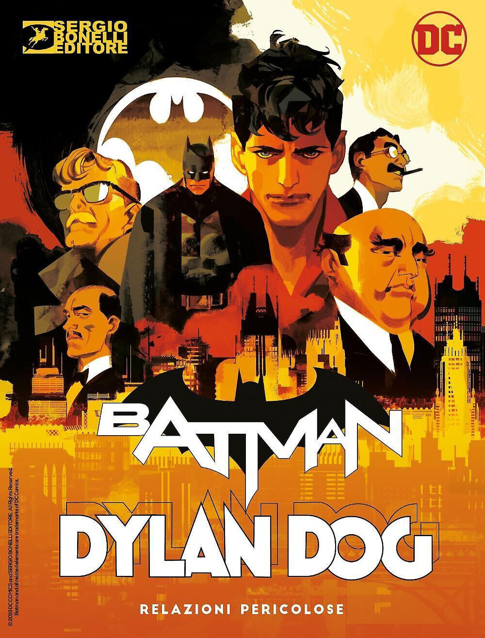 Komplette Saga 8x DYLAN DOG und BATMAN Comics Nummer 0 1 2 3 + Variante Cover Joker