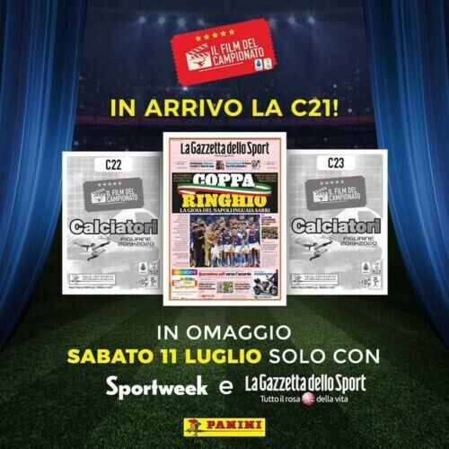 SPORTWEEK LA GAZZETTA DELLO SPORT Fußballer-Aufkleber 2019–20 Panini C21 C22 C23