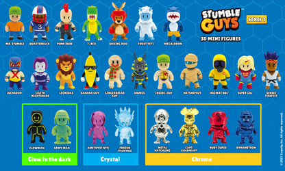 Personaggi STUMBLE GUYS Serie 1 - mini Action Figure 3D