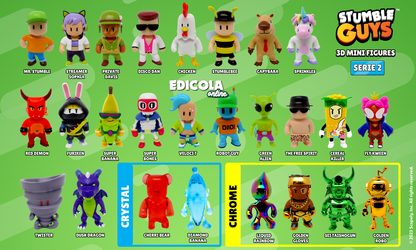 STUMBLE GUYS Serie 2 Charaktere – 3D-Mini-Actionfiguren