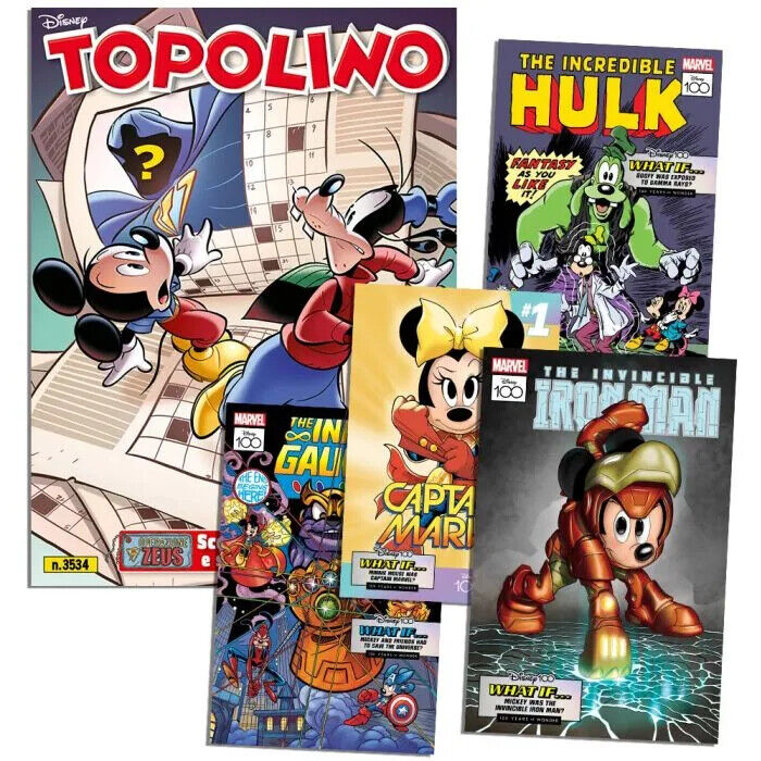 Mickey Mouse Comics 3534 3535 3536 mit Gadgets 12 MARVEL Lithographien Limited Edition