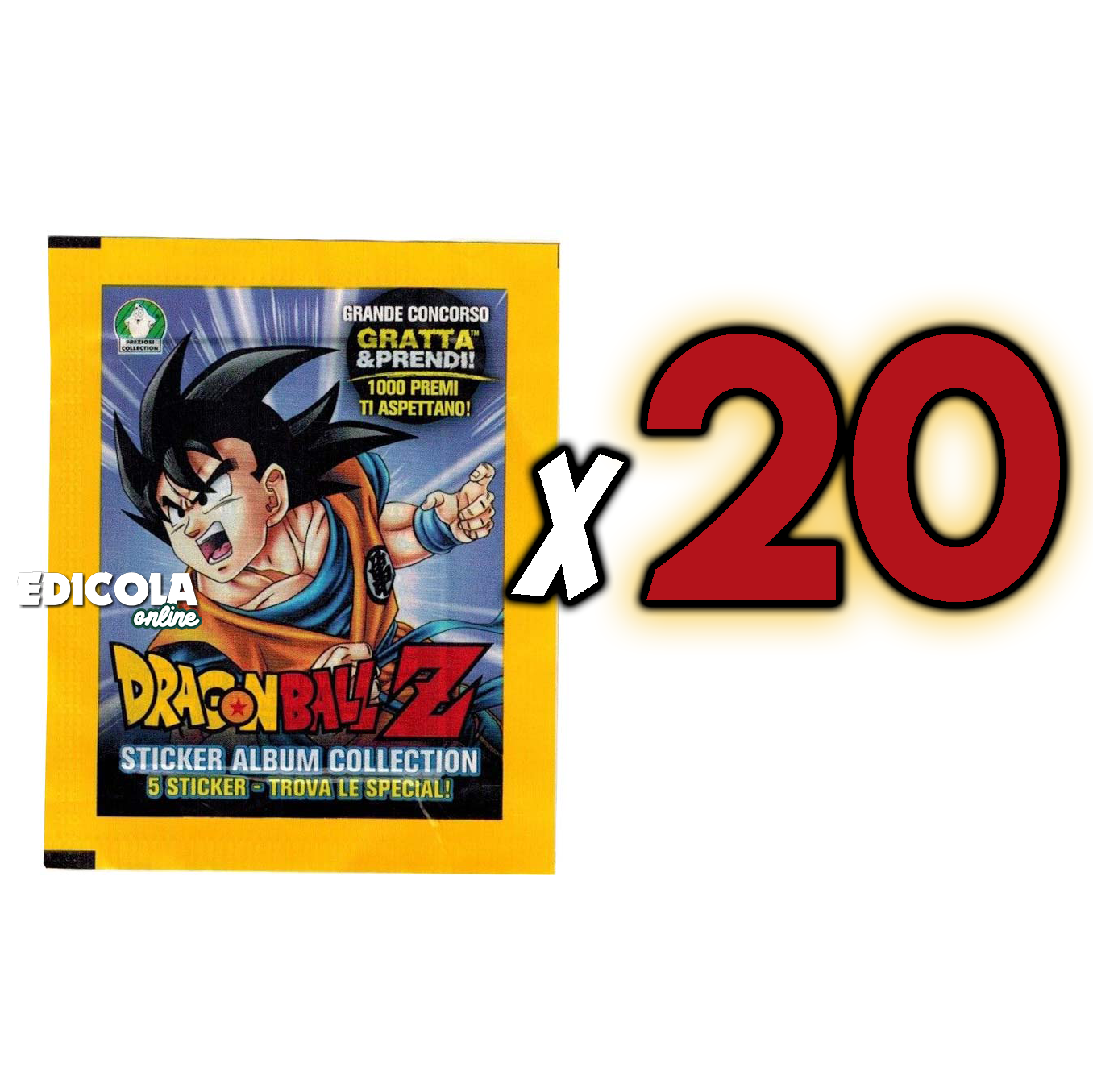 Album et/ou sachets de DRAGON BALL Z Figurine Autocollant Dragonball Preziosi Vintage