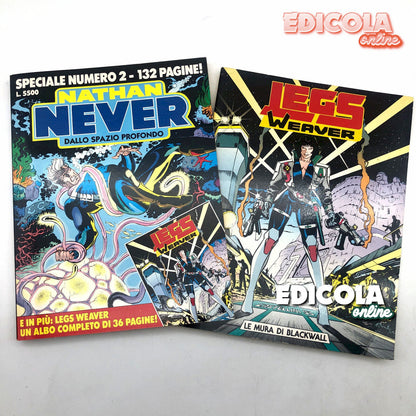 Fumetti NATHAN NEVER Numero Speciale con Volumetti di Legs Weaver