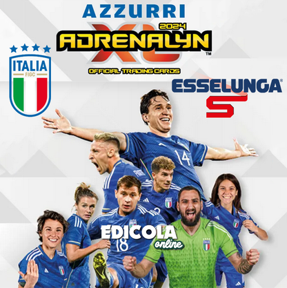 Raccoglitore e/o Bustine Adrenalyn XL AZZURRI Esselunga Calciatori Panini 2024