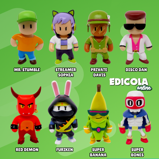 STUMBLE GUYS Serie 2 Charaktere – 3D-Mini-Actionfiguren